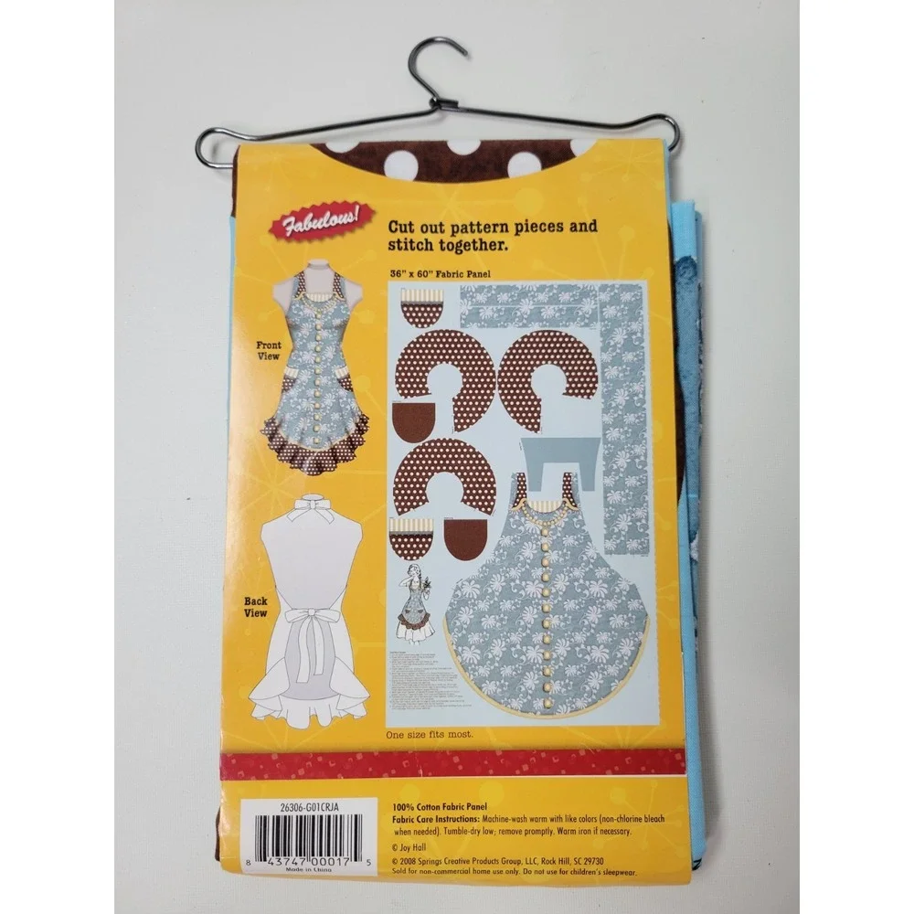 New‎ Domestic Diva Aprons Cut Sew Kit The Lucy 975-0670